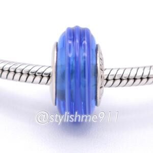 Authentic PANDORA Blue Ribbon Murano Glass - 790612